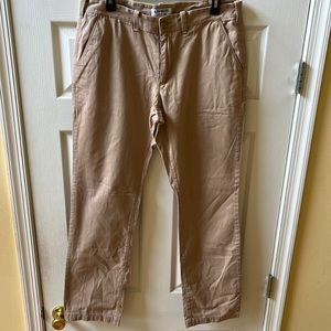 Express Slim fit Finn khaki pants, Tan, Size 34/34